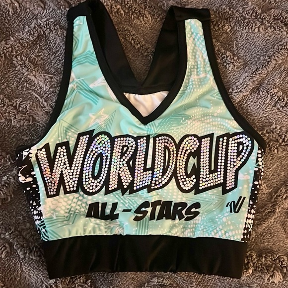 World Cup practice wear tank and shorts youth large sports bra is adult xs - Picture 8 of 14